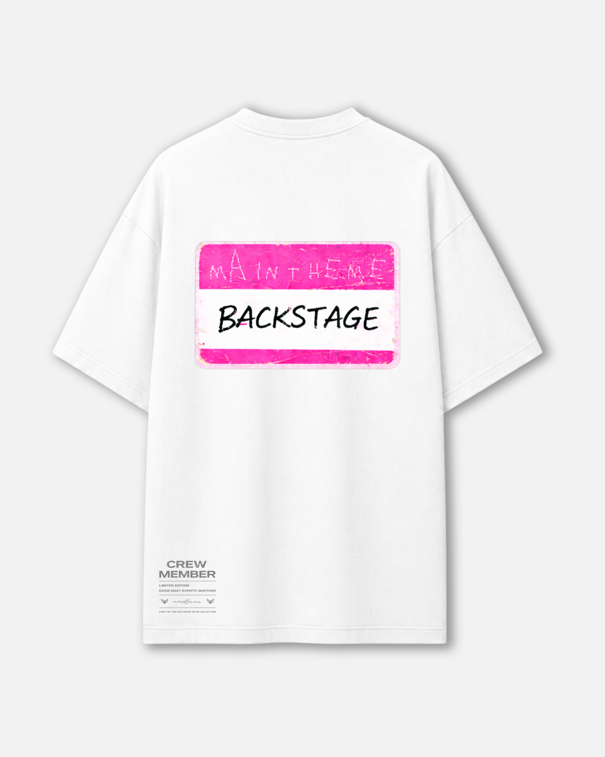 x OASIS - CREW BACKSTAGE (WHITE)